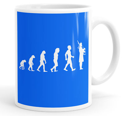 Evolution Of Bagpipes Bagpiper Man Lustige Tasse Tasse