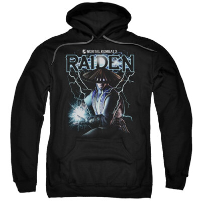  MORTAL KOMBAT RAIDEN Licensed Adult Hooded Sweatshirt Hoodie SM-5XL