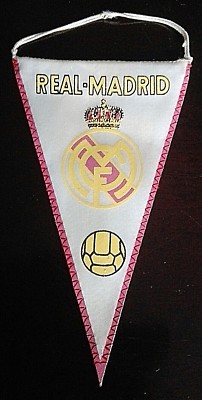 Seltener Wimpel rareza banderín Real Madrid Spanien España Pennant 14cm FiFA