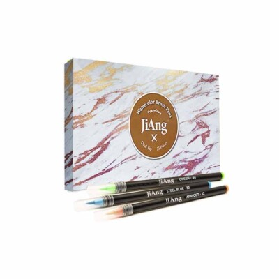 JiAng's Dual  tips Watercolor Brush Pens, 25 Color set with 1 Water Brush