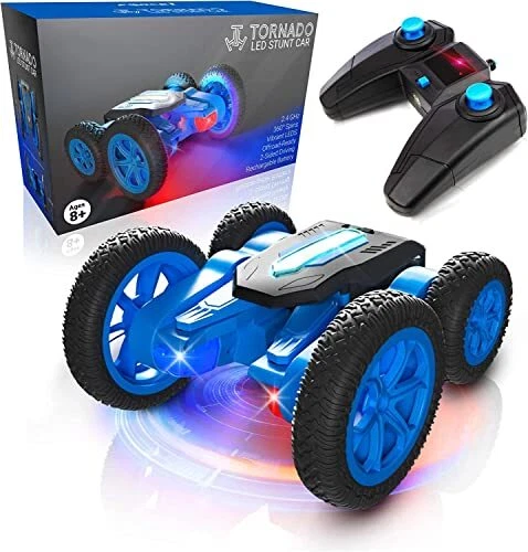 Esriptoyz RC Voiture Télécommandée - 4WD Stunt Car avec Batterie  Rechargeable, R