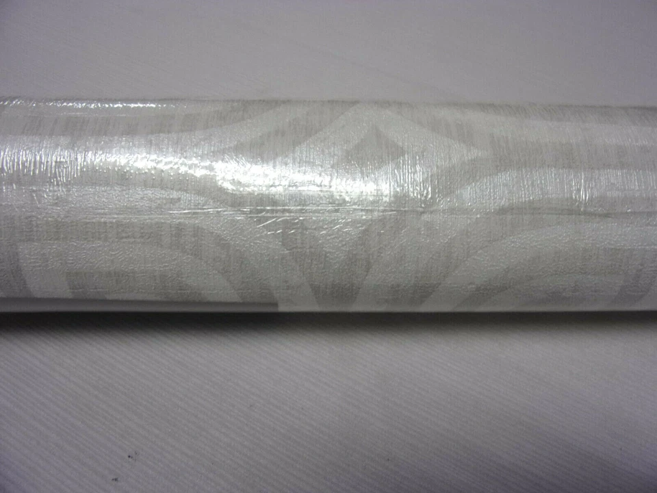 3 Rollen Titanium, Vliestapete,Azteken,Vintage,Creme,Silber   32737-3-6A - Bild 2 von 4