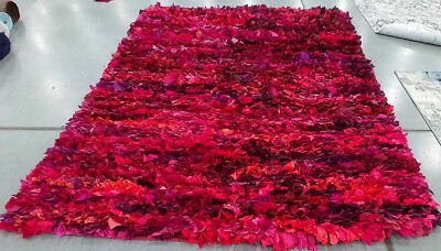 FUCHSI / MULTI 6'-0'' x 9'-0'' Broken Thread Rug Reduced Price 1172767227 SG951F-6