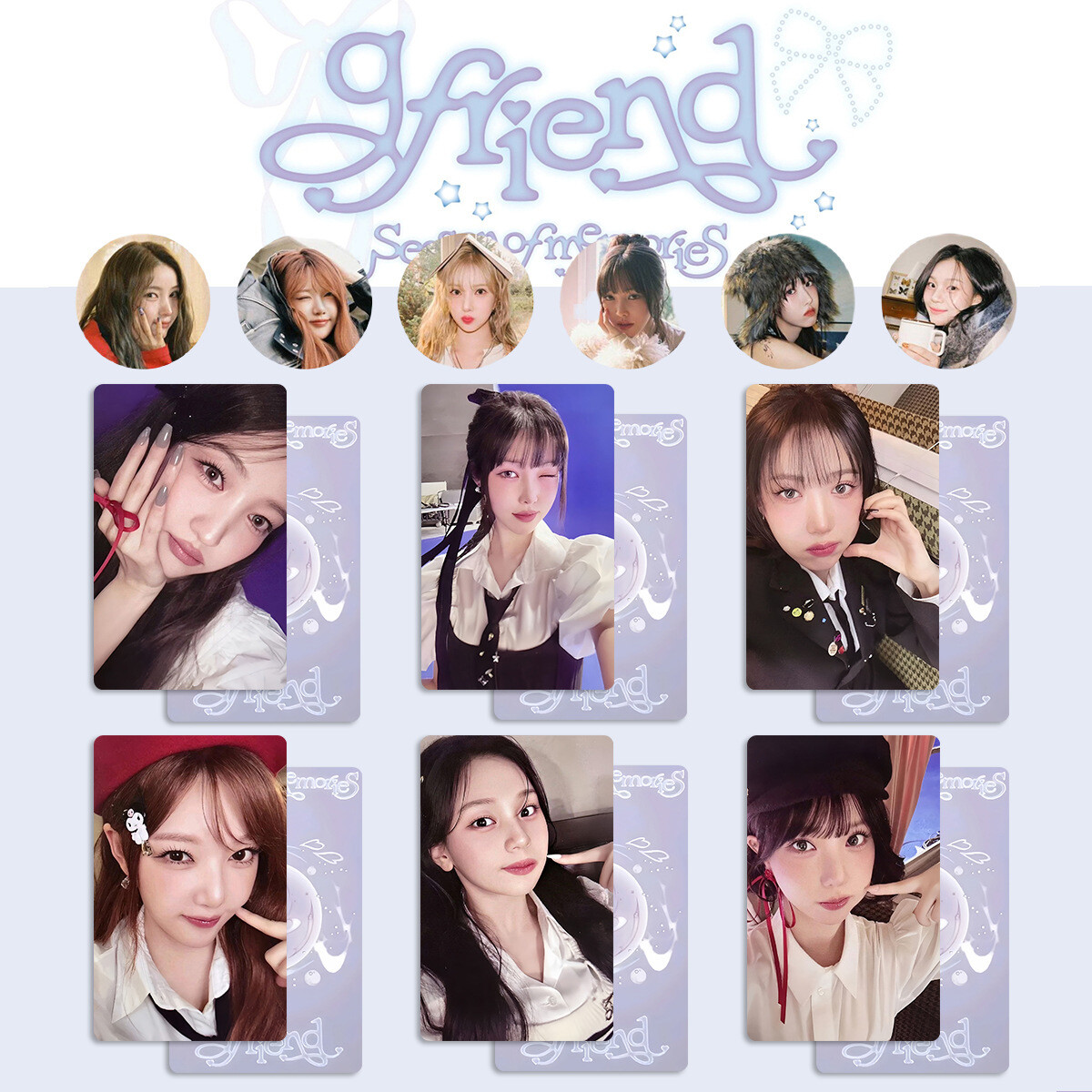 6pcs/set GFRIEND 10th Anniversary Season of Memories Self