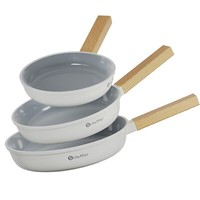 3-Tlg Pfannenset Induktion Aluguss Keramik Antihaft 20/24/28Cm Bratpfannen Set
