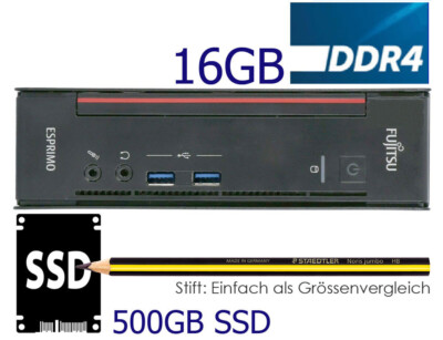 Fujitsu Esprimo Q956 Intel i5-6500T 16GB DDR4 500GB SATA SSD Fujitsu Esprimo Q956 Intel i5-6500T 16GB DDR4 500GB SATA SSD
