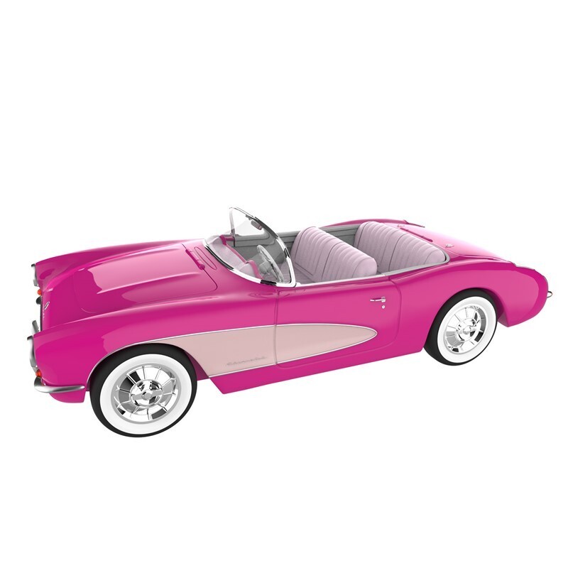 AMC Barbie The Movie Collectible Pink Corvette Convertible Popcorn