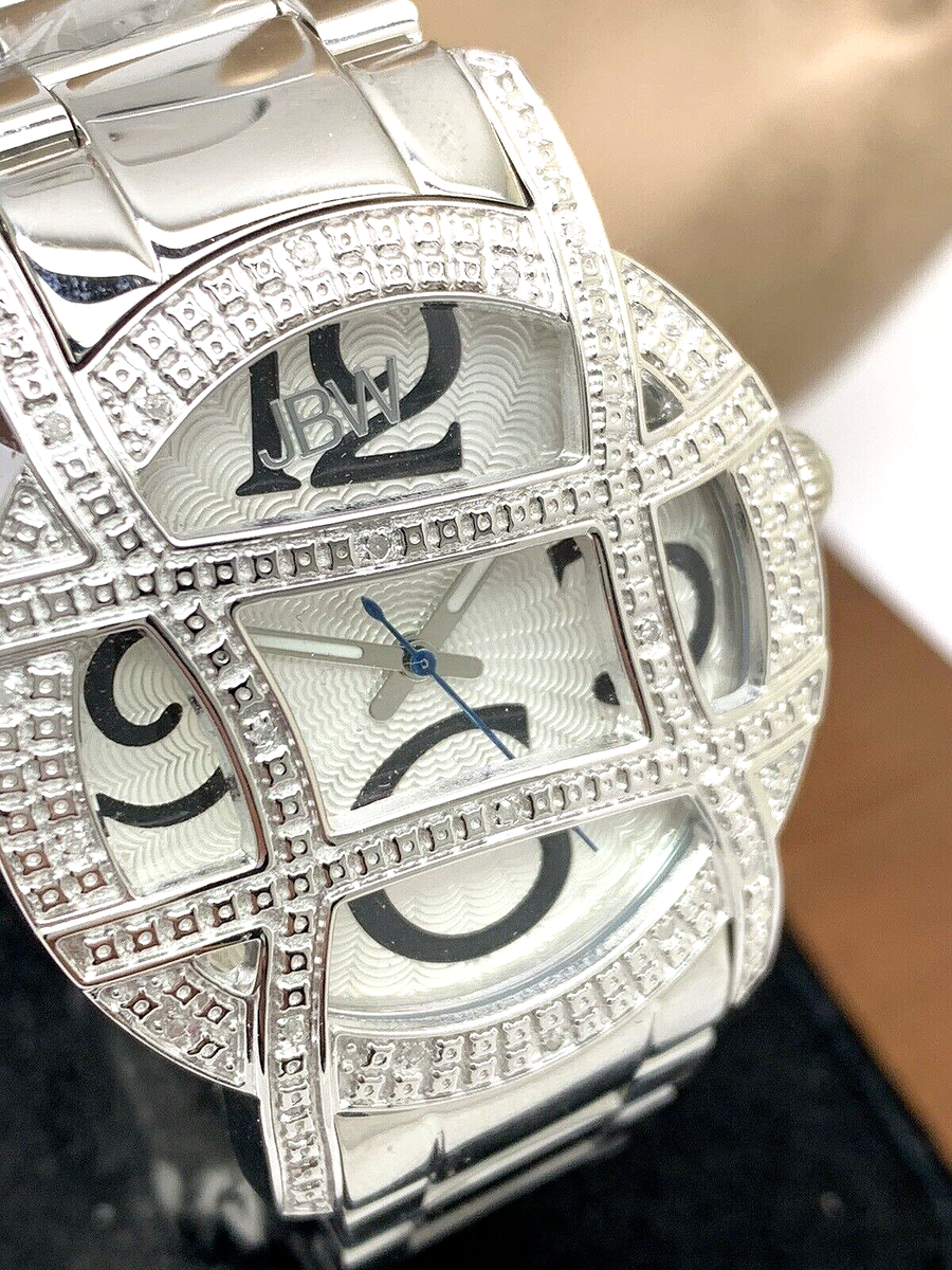 Bijou⭐︎ JBW Women's Watch JB-6214-B Olympia Diamond Quartz Silver Dial