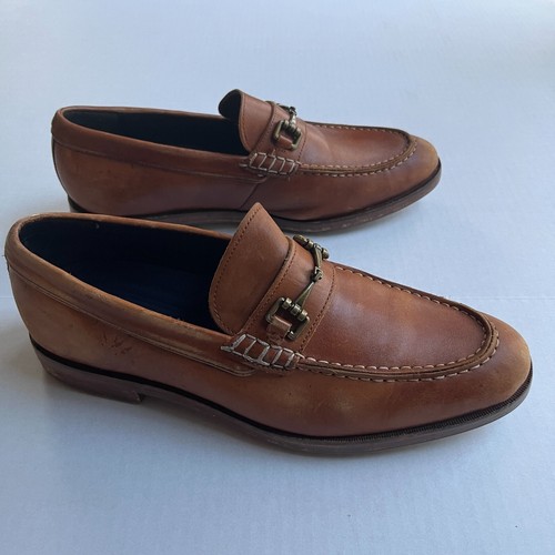 Cole Haan Hamilton Grand Horse Bit Loafers Shoes Mens Sz 8 M Tan Brown C25136