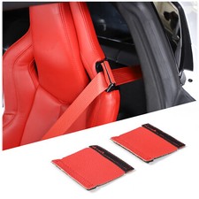 Red Seat Belt Sleeve Safety Belt Clip Protective Cover For Corvette C7 C8 Us Red Seat Belt Sleeve Safety Belt Clip Protective Cover For Corvette C7 C8 Us