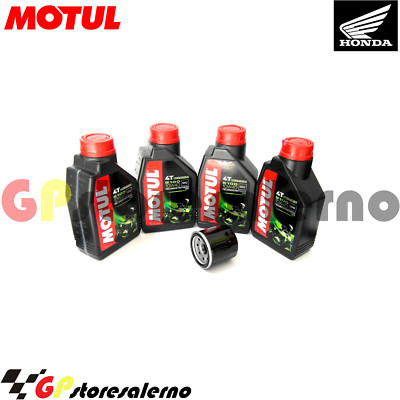 Honda CB600F Hornet 2007-2013 Oil Change Kit – Motul 7100 10W40 100% Synthetic + HIFLO Filter HF204