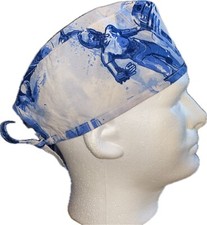 Star Wars Blue On White C-3PO Scrub Hat Chemo Cap