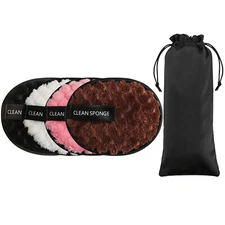 3/4PCS Reusable Makeup Removing Pads Face Cleansing Pads Cosmetic Removing