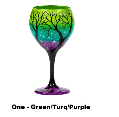 ORIGINAL Rebecca Suriano Artisan Handcrafted Hand Painted Wine ORIGINAL Rebecca Suriano Artisan Handcrafted Hand Painted Wine