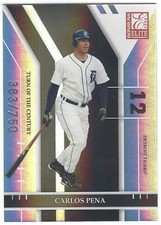 Carlos Pena 2004 Donruss Elite Turn of the Century /750 Baseball Card #29