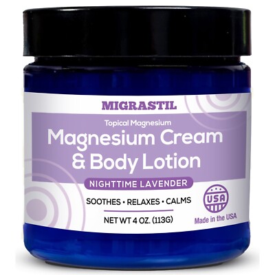 Nighttime Lavender Topical Magnesium Cream & Body Lotion