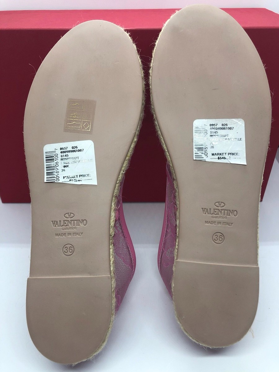 Valentino Garavani 100% Authentic Lace Espadrilles 36 NWT $545 | eBay