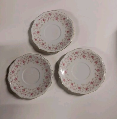 MITTERTEICH AUSTRIA LADY CLAIRE CHINA  SAUCERS-SET OF 3- GERMANY