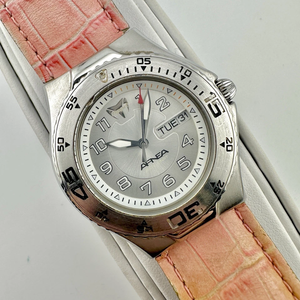 Reloj Mujer TechnoMarine Apnea TMAXS 37mm WR 200M Día/Fecha Rosa, Batería Nueva Foto 2 de 4