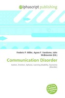 Frederic P. Miller (U. A.) | Communication Disorder | Taschenbuch | Englisch