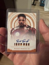 Robert Downey Jr. Auto Iron Man Doom Marvel Auto Beckett Witnessed Card