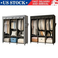 Wardrobe Closet for Hanging Clothes Free Standing Closet for Bedroom Living Room
