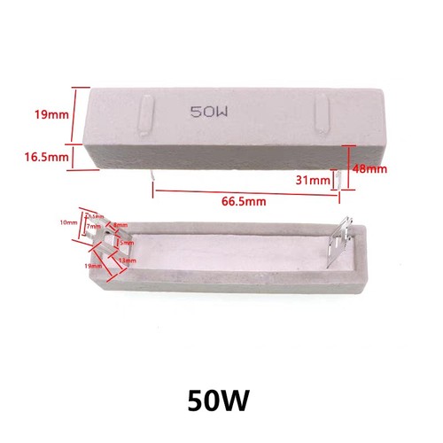 SQP Cement Ceramic Resistor 5W 10W 20W 30W 50W 100W 10 Ω 0.33 1K Ohm 0.05Ohm~10K - Picture 10 of 11