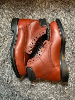 Red Wing 202 Supersole Moc Toe Work Boot Oxblood Leather Made USA Men Size 8.5