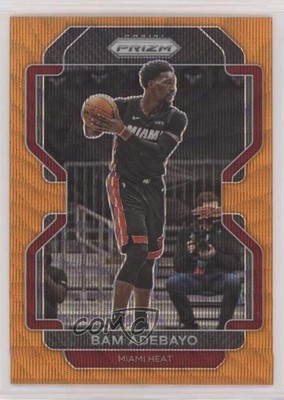 2021-22 Panini Prizm Orange Wave Prizm 41/60 Bam Adebayo #228 n0c