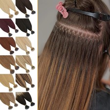 CLEARANCE Nano Rings Tip Remy Human Hair Extensions Micro Loop Ring Beads Ombre