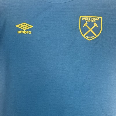 West Ham United 2018/2019 Unsponsored Away Football Shirt Medium - Original