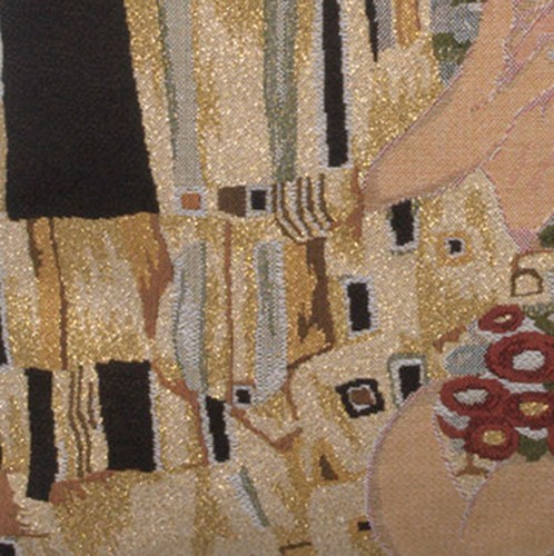 Klimts Le Baiser European Cushion Cover Belgian Throw Home Decor Pillow 18x18 in - Picture 5 of 10