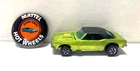 1967 HOT WHEELS Redline Custom Camaro LIME GREEN with Black Top + Button Badge