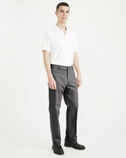 Dockers Men Iron Free Stain Defender Khaki Pants Steelhead Size 33X30