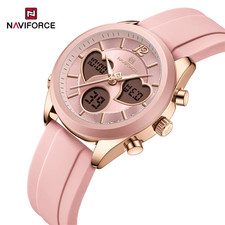  Fashionable Luxury Watches for Women Quartz Dual Display 30M Waterproof Sports 