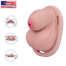 Male Realistic Design Chastity Cage High-grade Men Penis Restraint Device  Belt