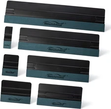 7 In 1 Vinyl Squeegee Tool, Different Package Dimensionss Plastic 7 Pcs-black