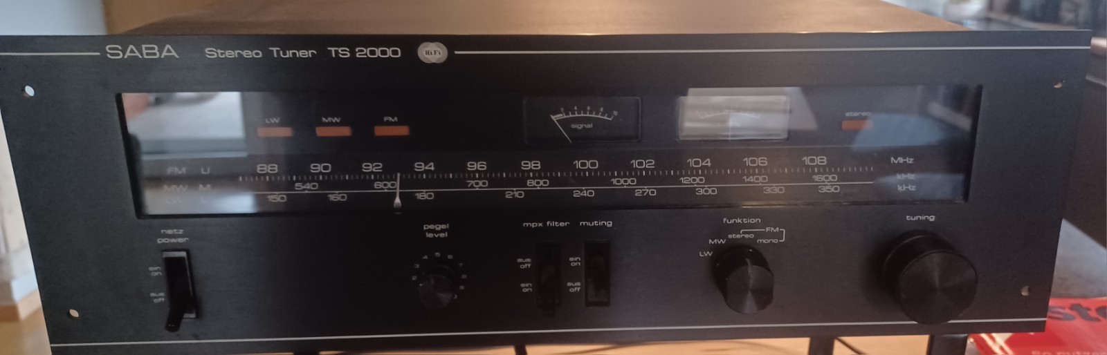 SABA TS 2000 - Vintage Referenz Analog-Stereo Tuner - Ungeprüft