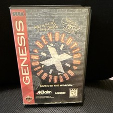 Revolution X Sega Genesis Shooter T-Teen Acclaim Entertainment Complete w Manual