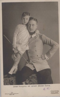 Wilhelm, German Crown Prince of PRUSSIA/GERMANY - RPPC POSTCARD ROYALTY #13