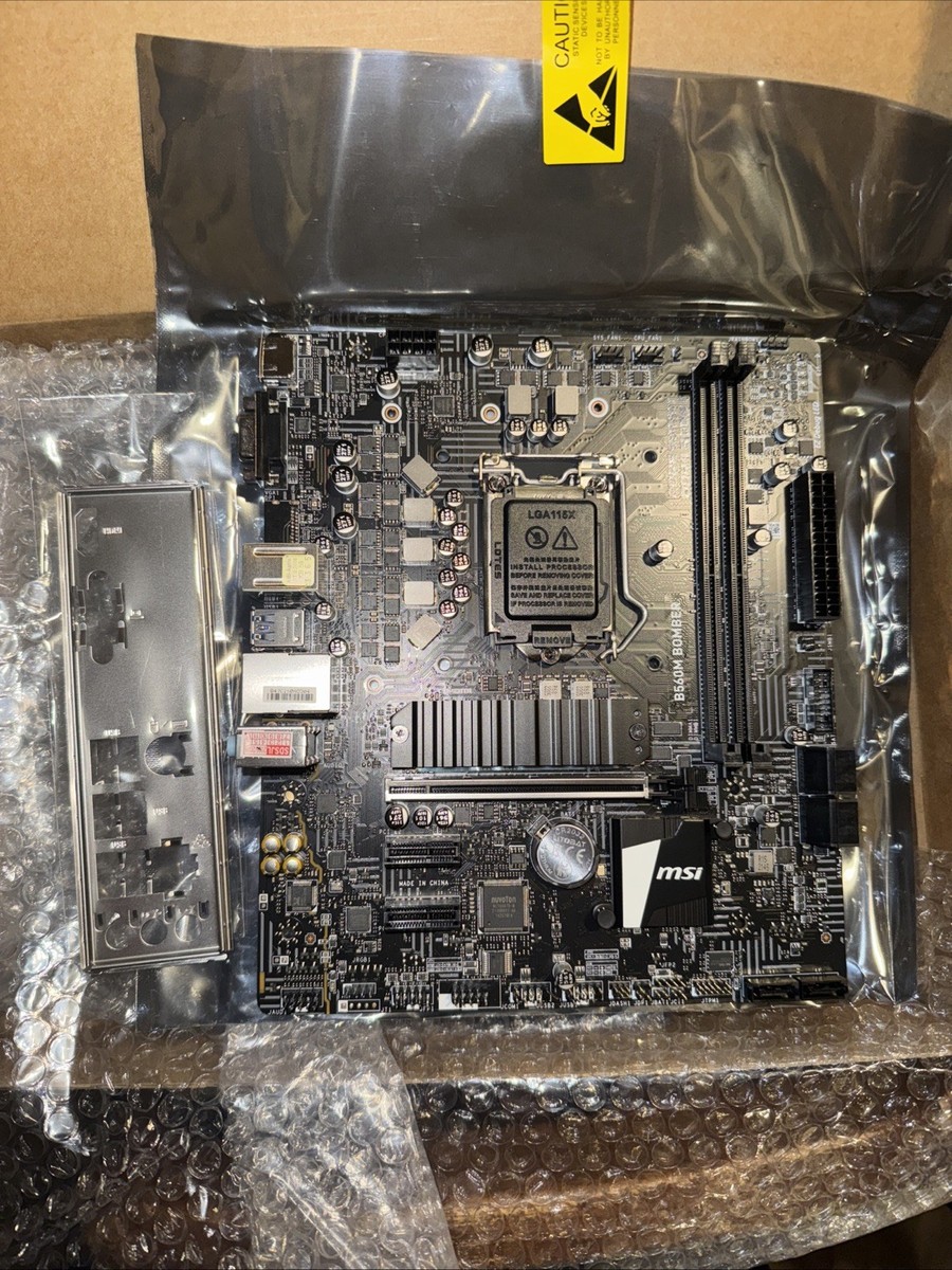 MSI B560m-Bomber LGA 1200 Intel B560 M-ATX Intel Motherboard | eBay