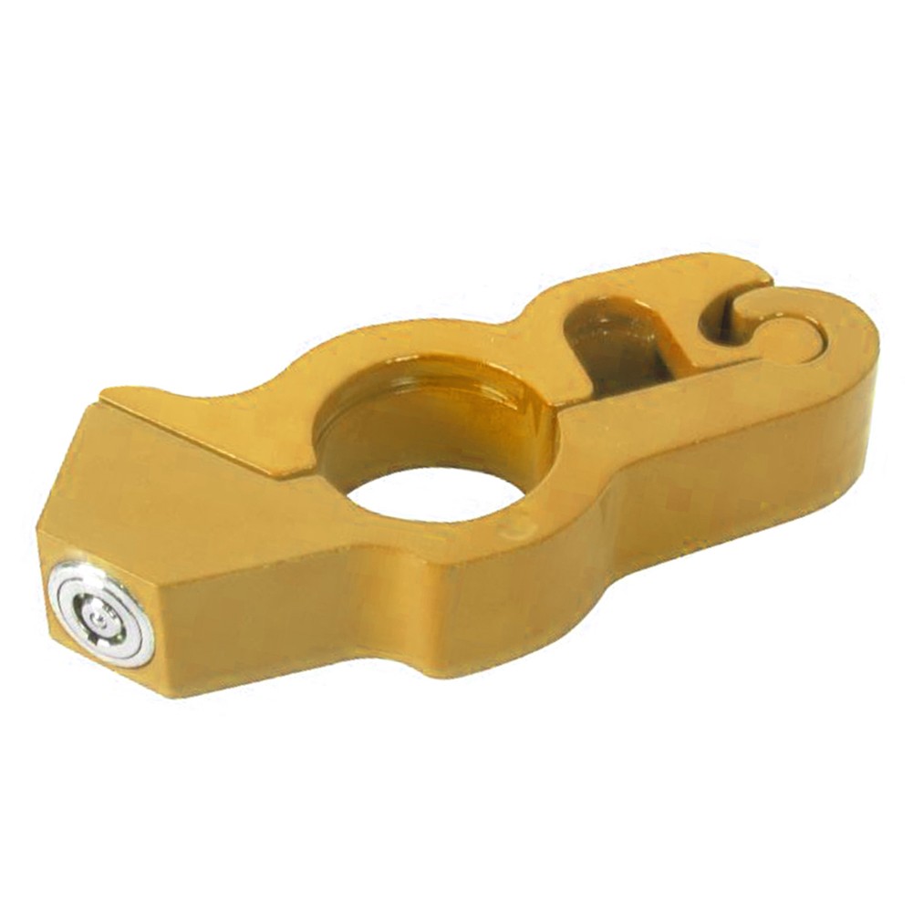 Gold Motor Handlebar Lock Anti-Theft Grip Throttle Security Bike Scooter ATV