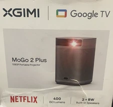 New - XGIMI Google TV MoGo 2 Plus 1080P Portable Projector - Factory Sealed
