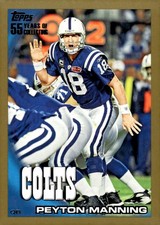 2010 Topps #1 Peyton Manning Gold #/2010