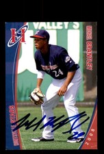 Signed Baseball Card Auto 2008 Grandstand Huntsville Stars Michael Brantley RC