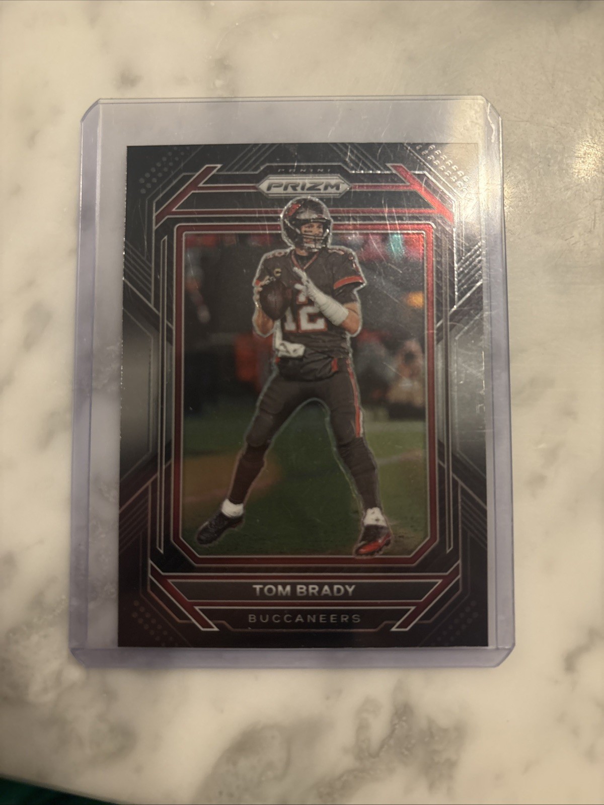 2022 Panini Chronicles Prizm Black Tom Brady Silver #PB-2
