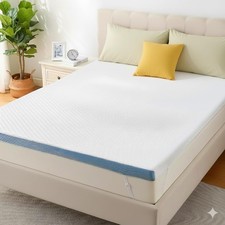 Twin Size Memory Foam Mattress Topper, 3 Inch Cooling Gel Infused Mattress