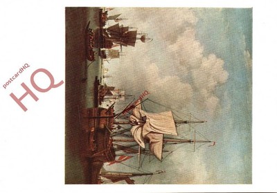 Ansichtskarte; Samuel Scott, eine Holzrinde holt ihren Anker nach Hause