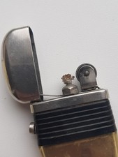 ALLUME-CIGARE VINTAGE SCRIPTO STANDARD VU PAILLETTES ARGENTÉES