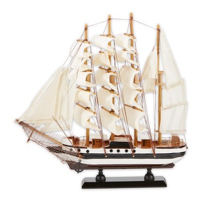 Zingz & Thingz Zingz Thingz Ahoy Collection Wooden Passat Ship Model 13X2.75X12